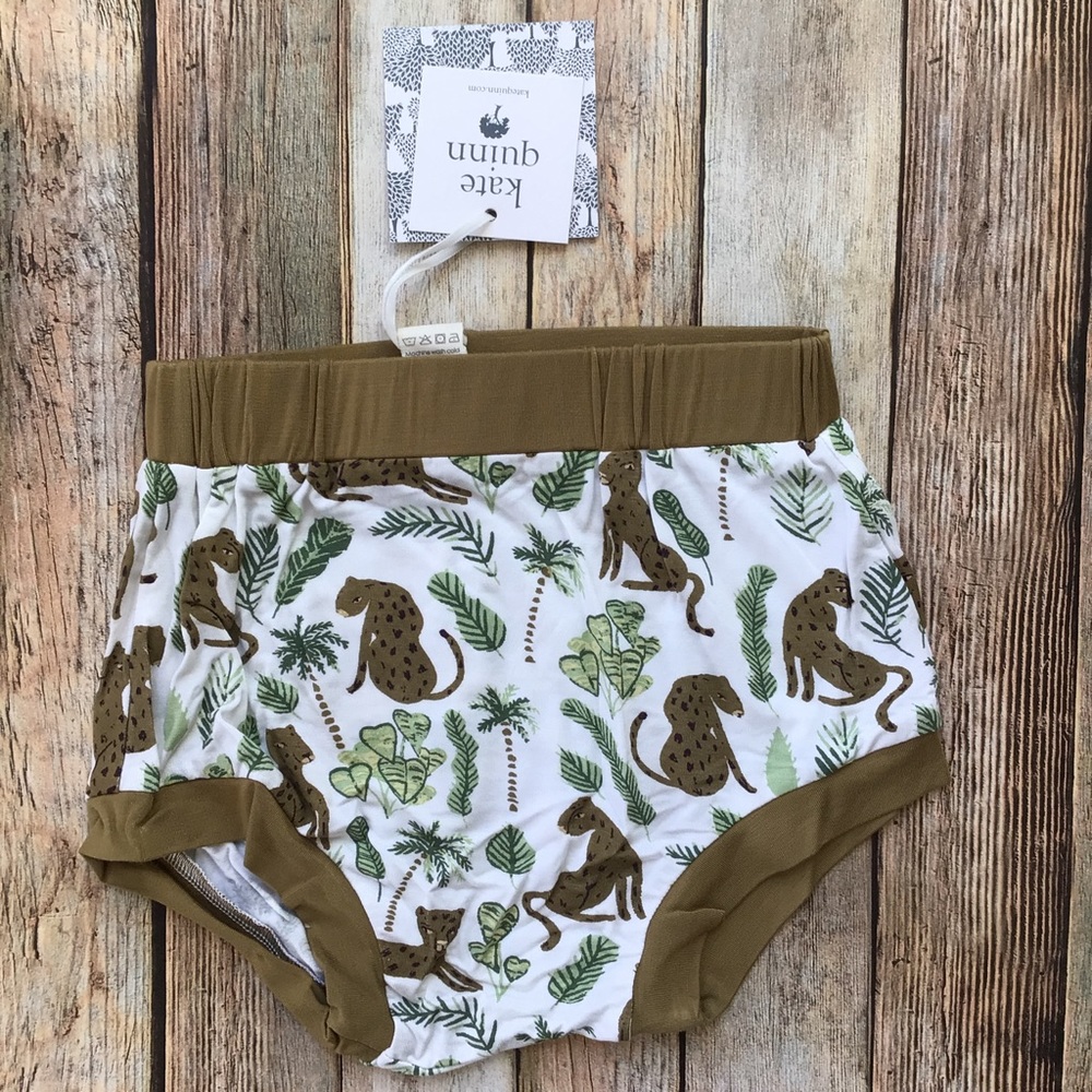 NWT Kate Quinn Bamboo Jungle Leopard Sport Bloomer